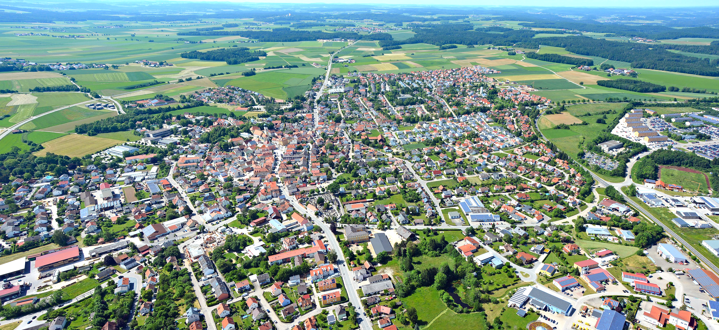 Luftbild Stadt Hemau